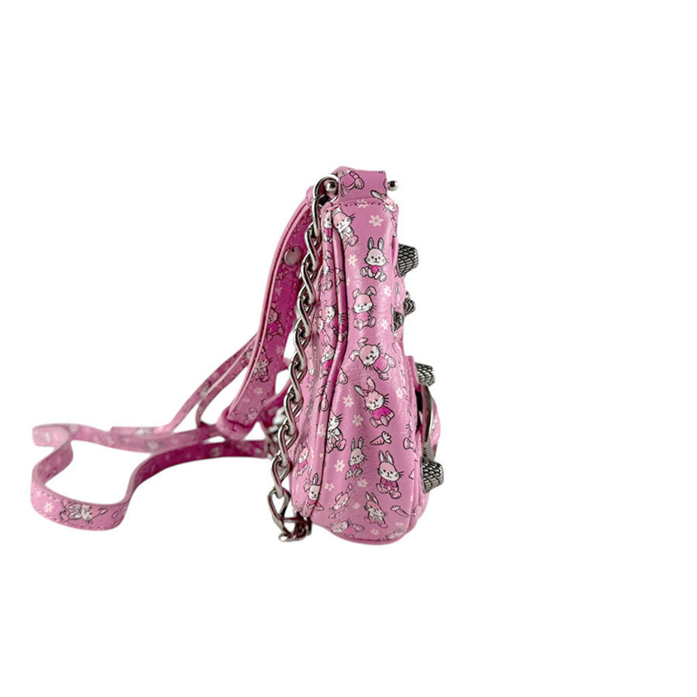 Balenciaga Bunny Bag Shoulder Pink Cagoule Le Leather Handbag - Picture 1 of 4